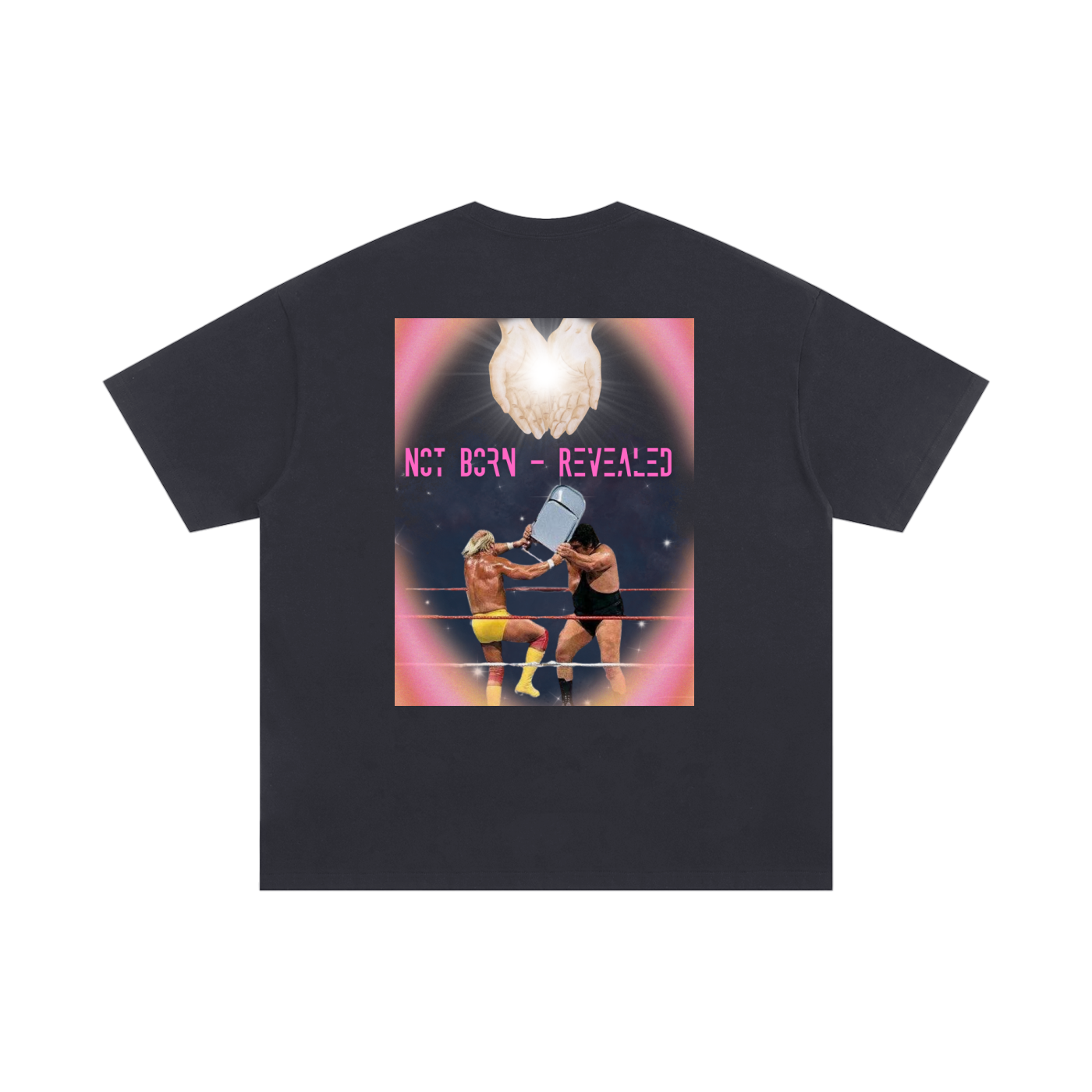 NOT BORN-REVEALED Unisex Oversized Cotton T-Shirt