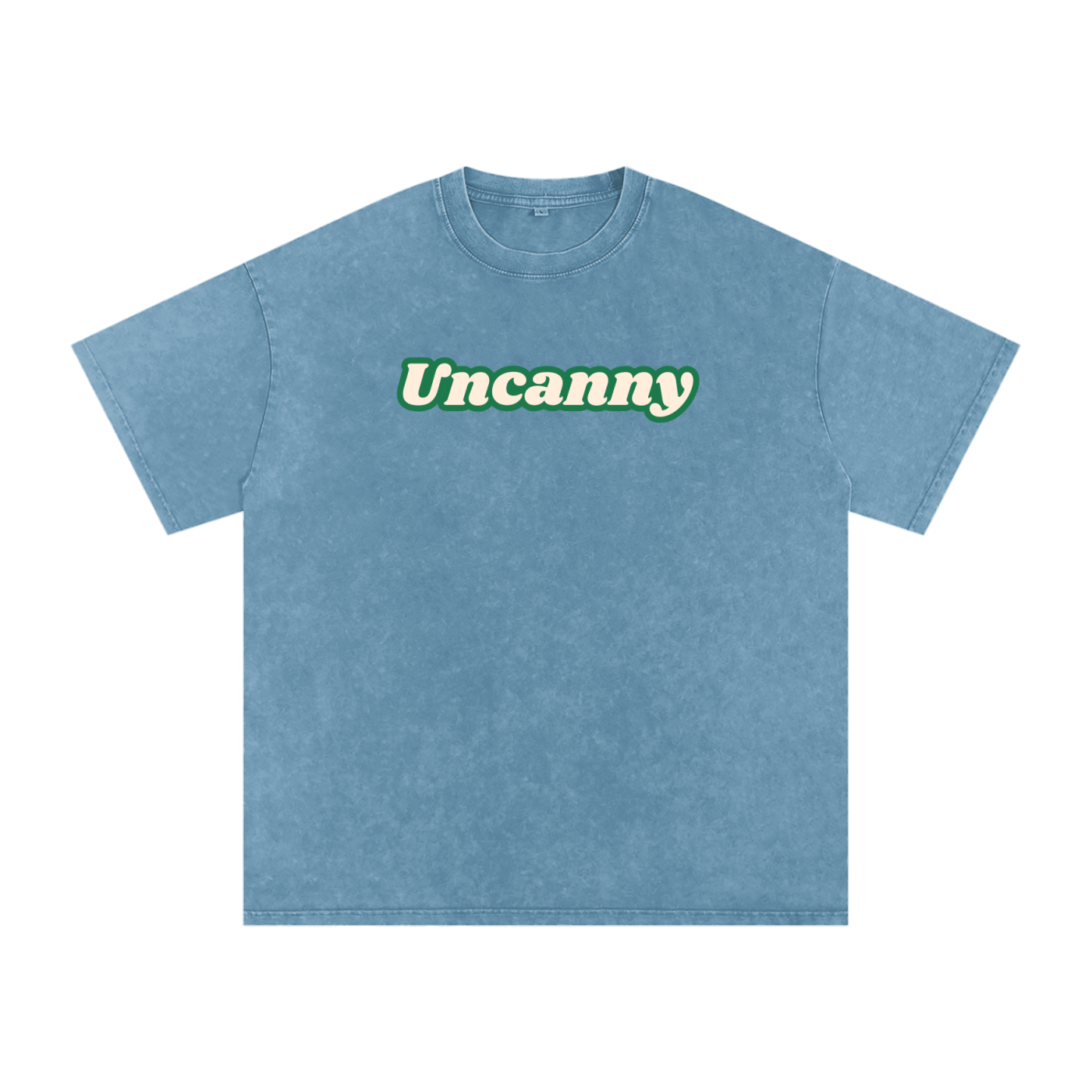 UNCANNY Snow Washed Oversized Cotton T-Shirt