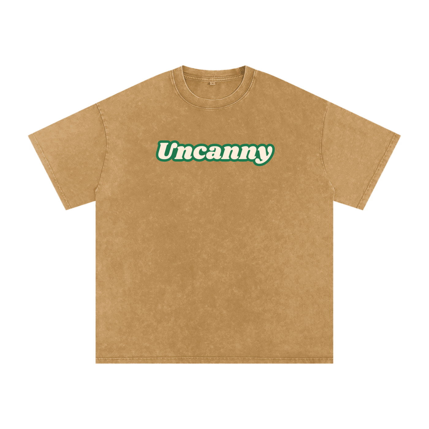 UNCANNY Snow Washed Oversized Cotton T-Shirt