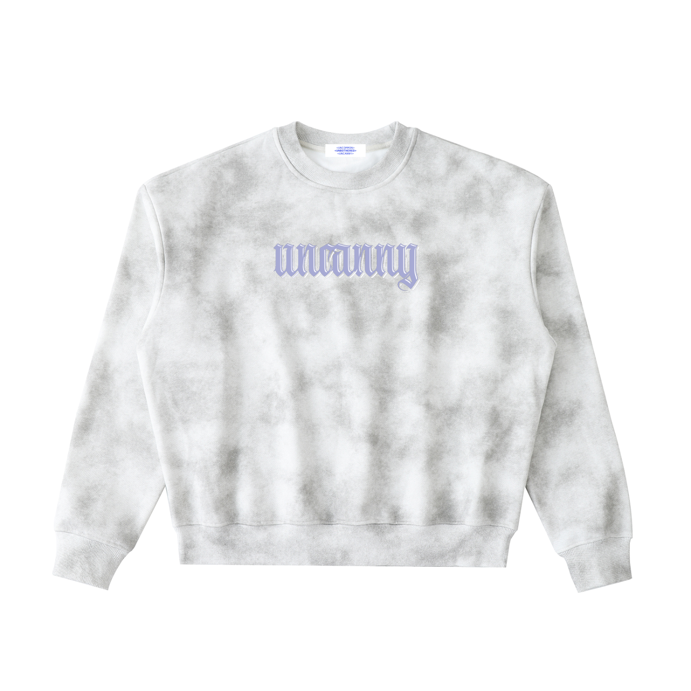 UNCANNY Washed Boxy Fleeced Sweatshirt