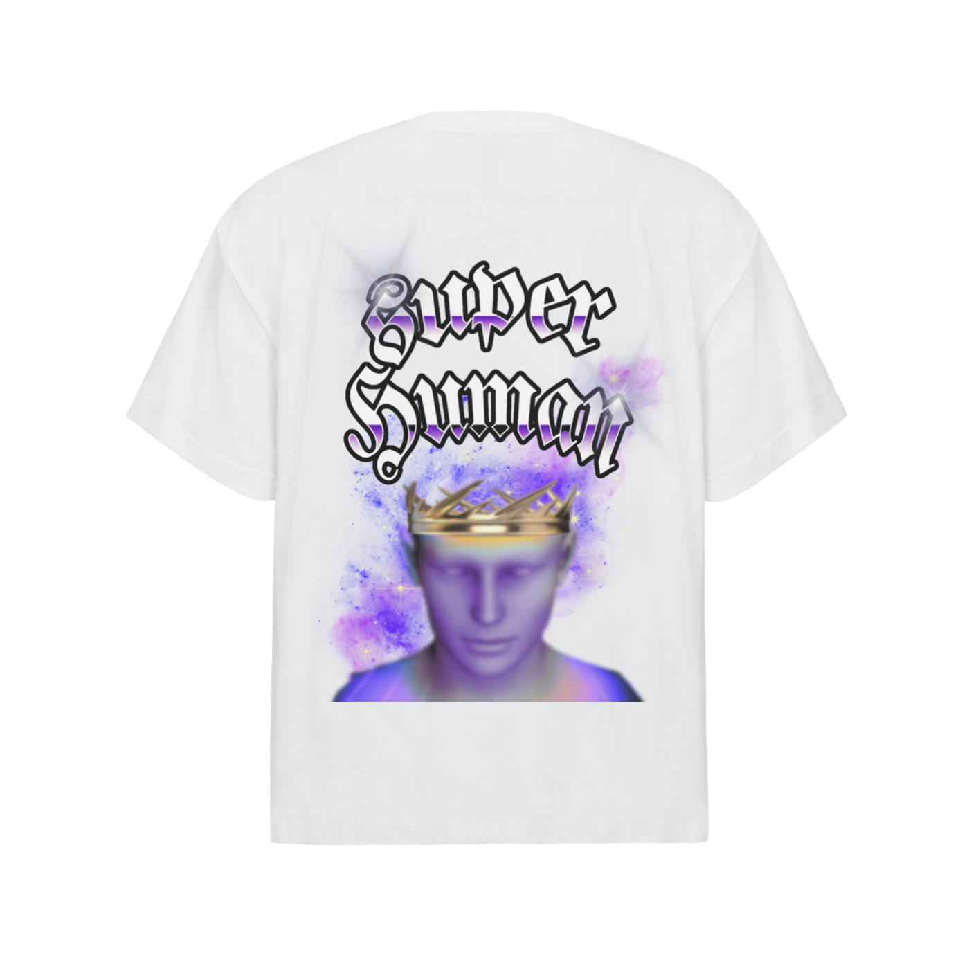 SUPER HUMAN Oversized Cotton T-Shirt