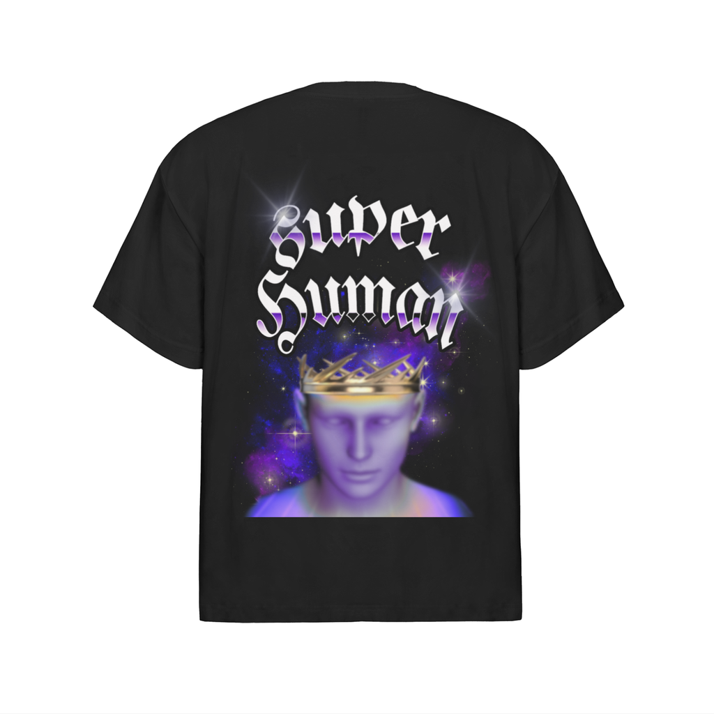 SUPER HUMAN Oversized Cotton T-Shirt