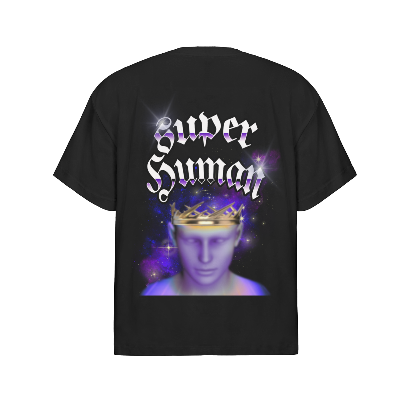 SUPER HUMAN Oversized Cotton T-Shirt