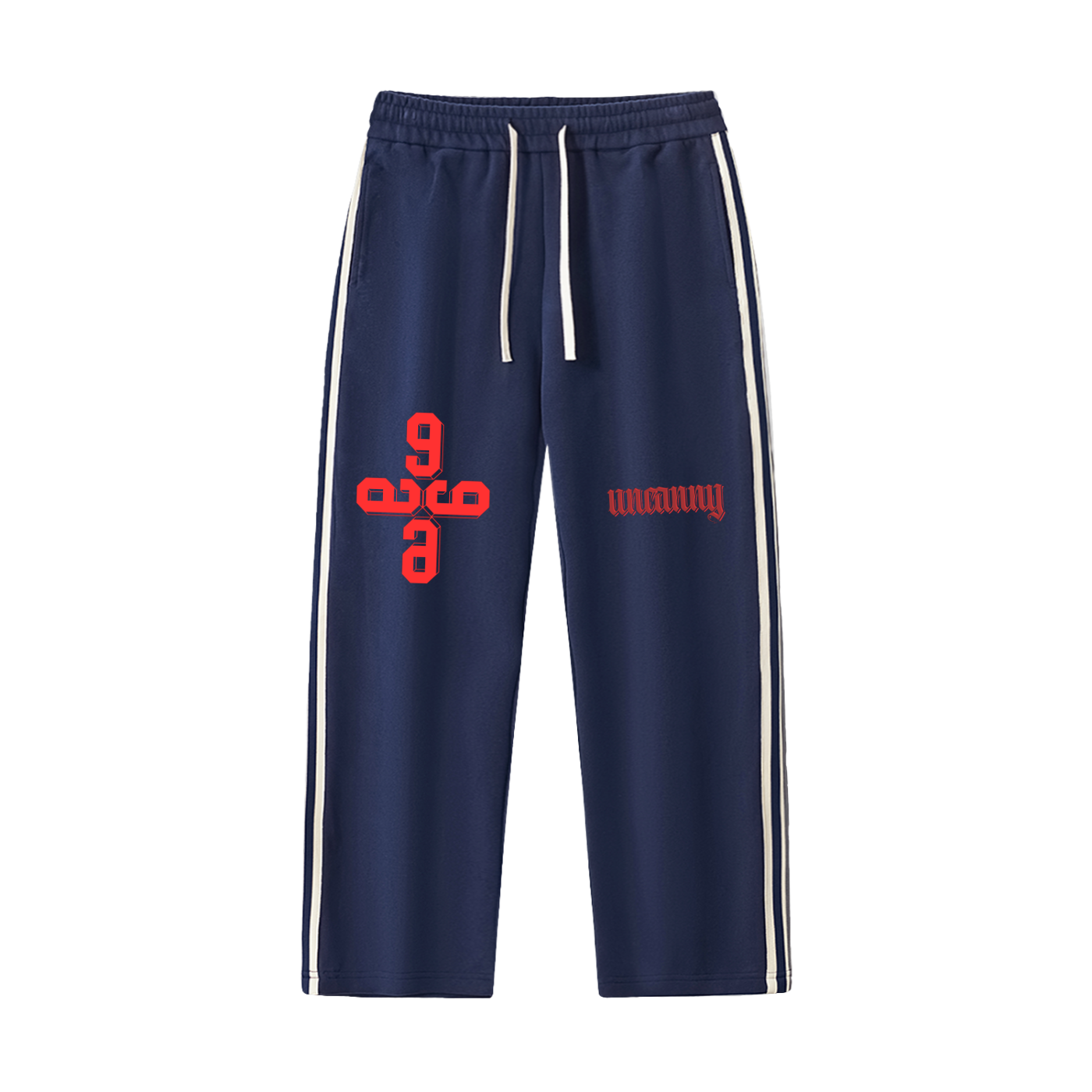 N9NE Side-Stripe Straight-Leg  Pants