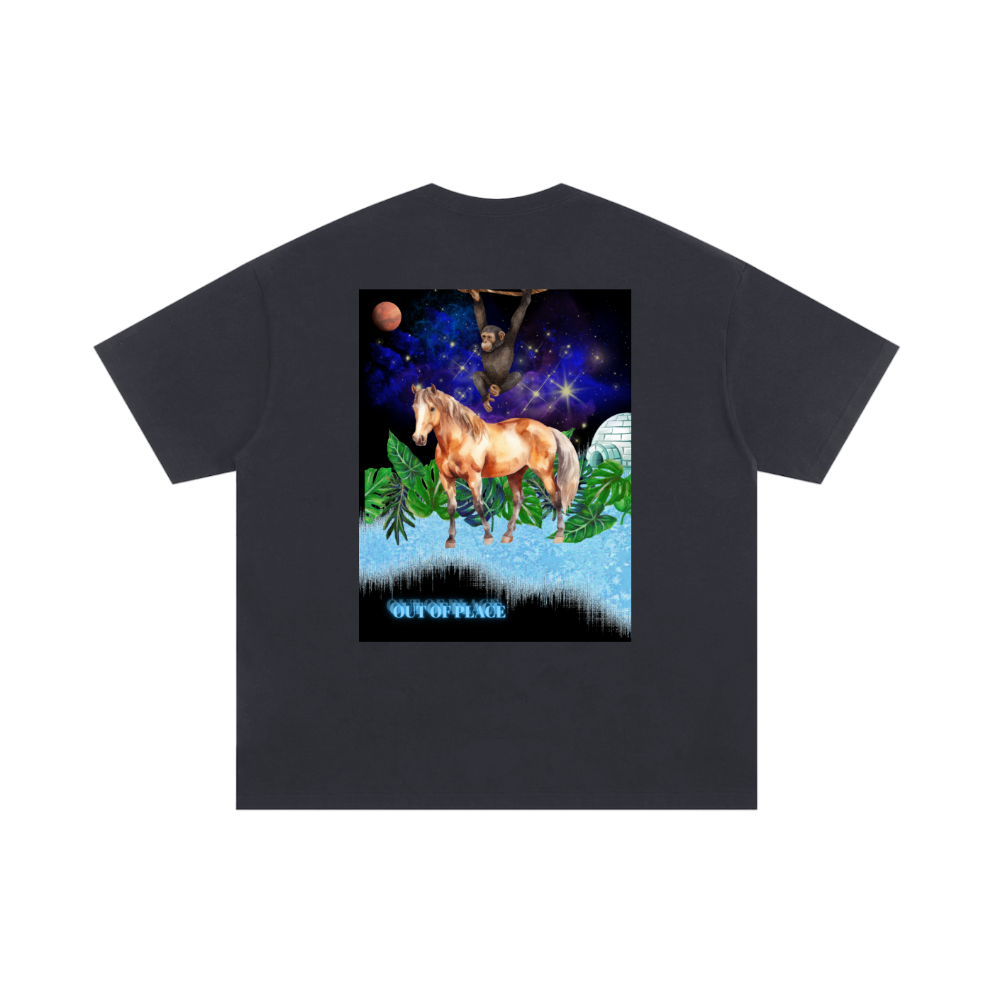 OUT OF PLACE Unisex Oversized Cotton T-Shirt