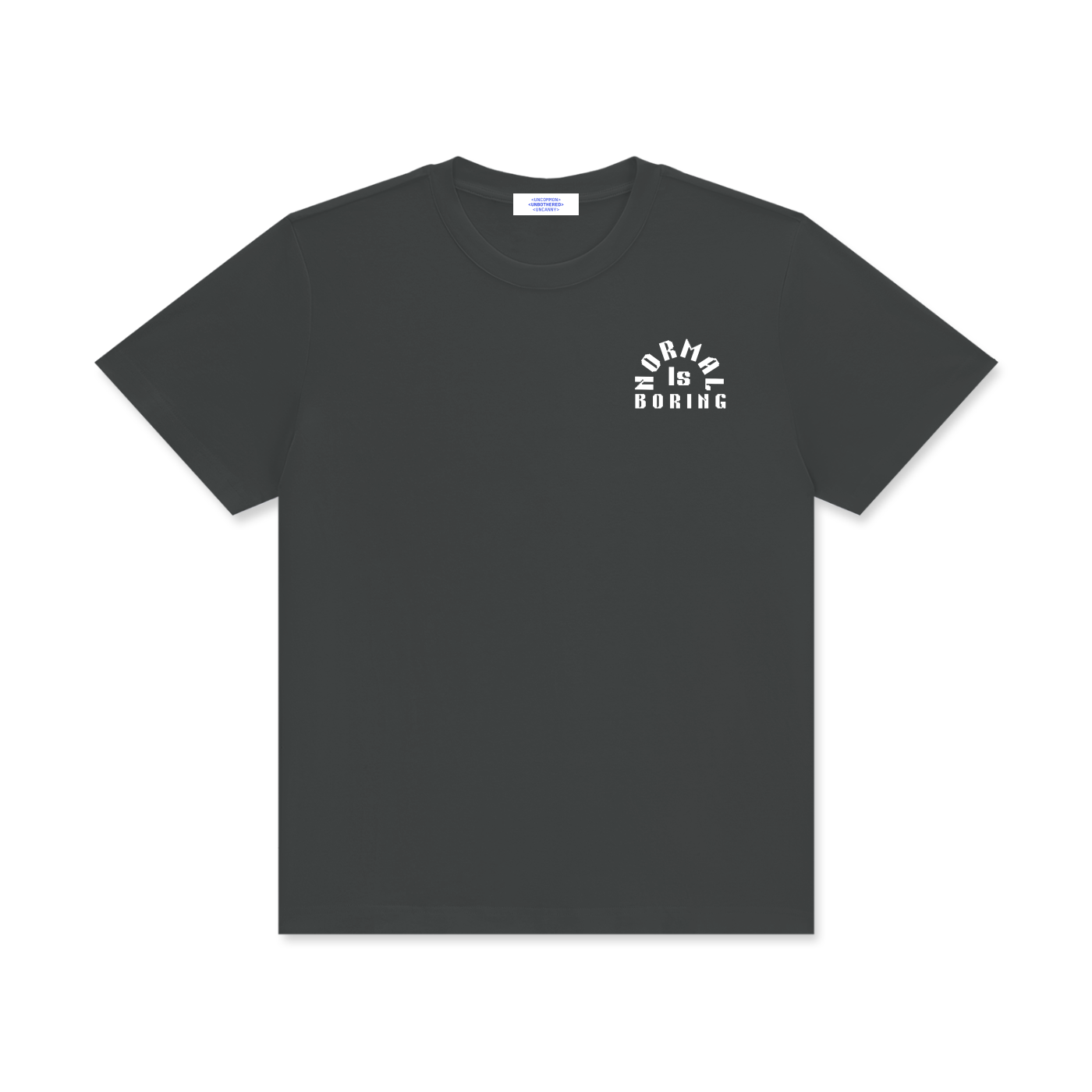 NORMAL IS BORING ESSENTIAL Unisex Classic Crew Neck Cotton T-Shirt