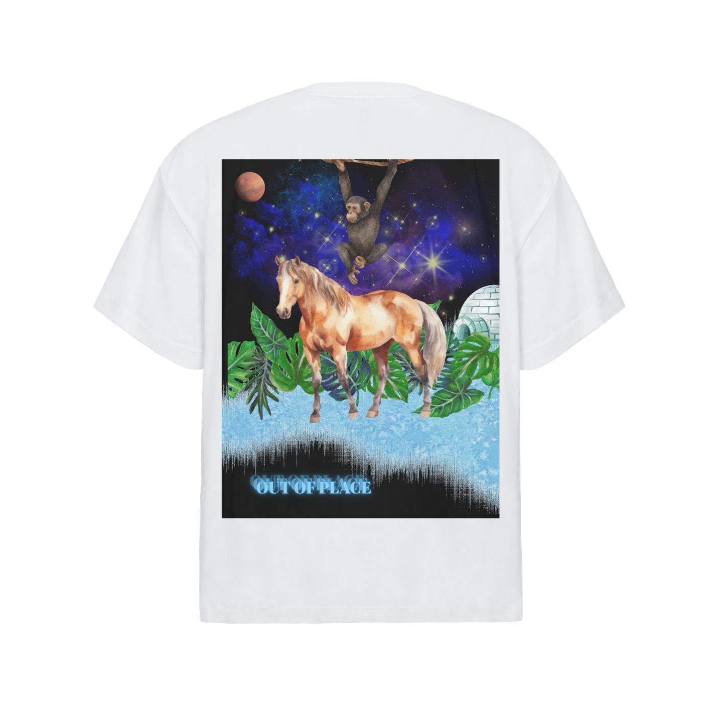 OUT OF PLACE Oversized Cotton T-Shirt
