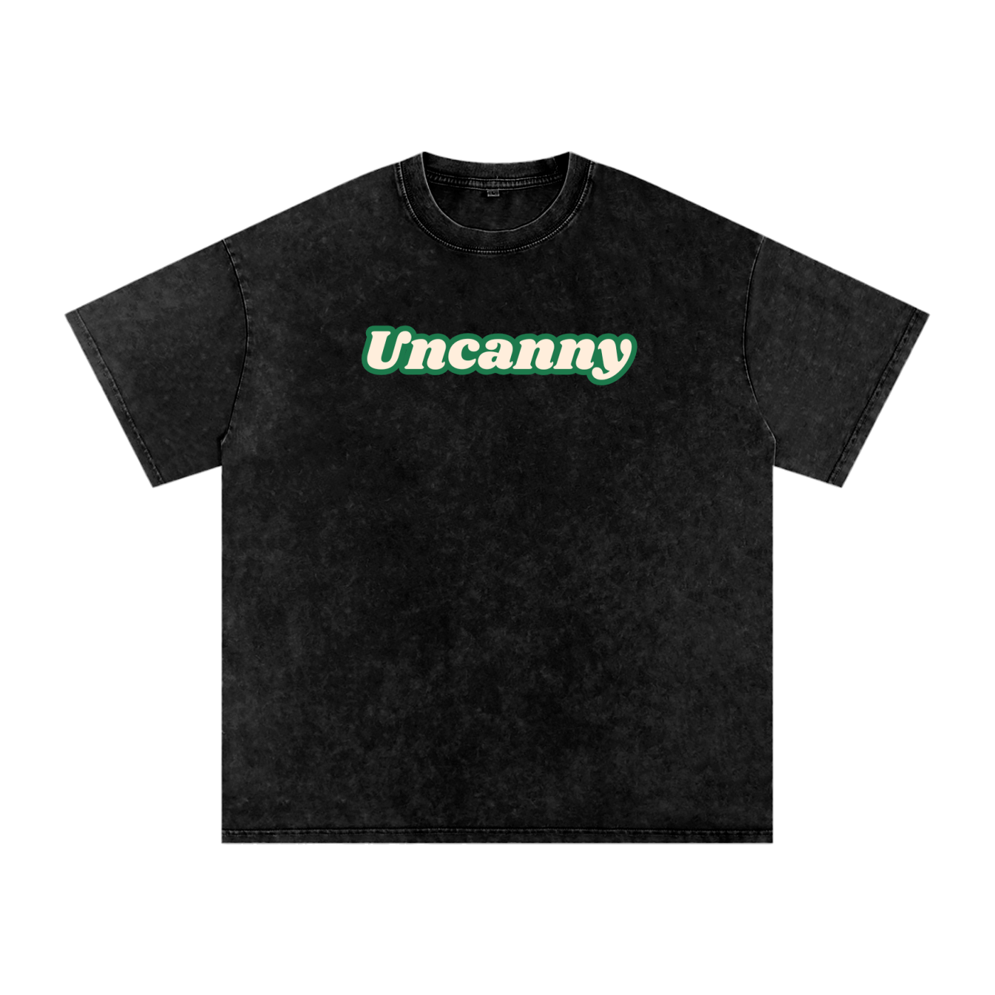 UNCANNY Snow Washed Oversized Cotton T-Shirt