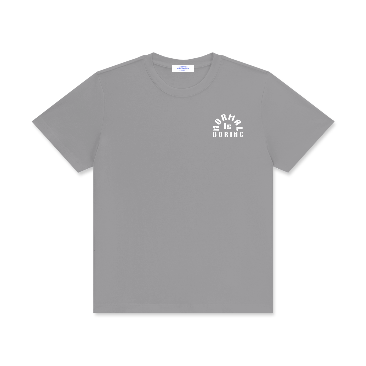NORMAL IS BORING ESSENTIAL Unisex Classic Crew Neck Cotton T-Shirt