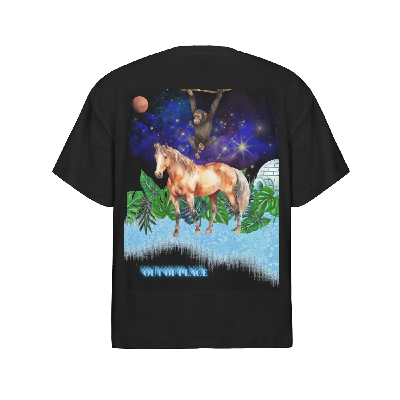 OUT OF PLACE Oversized Cotton T-Shirt