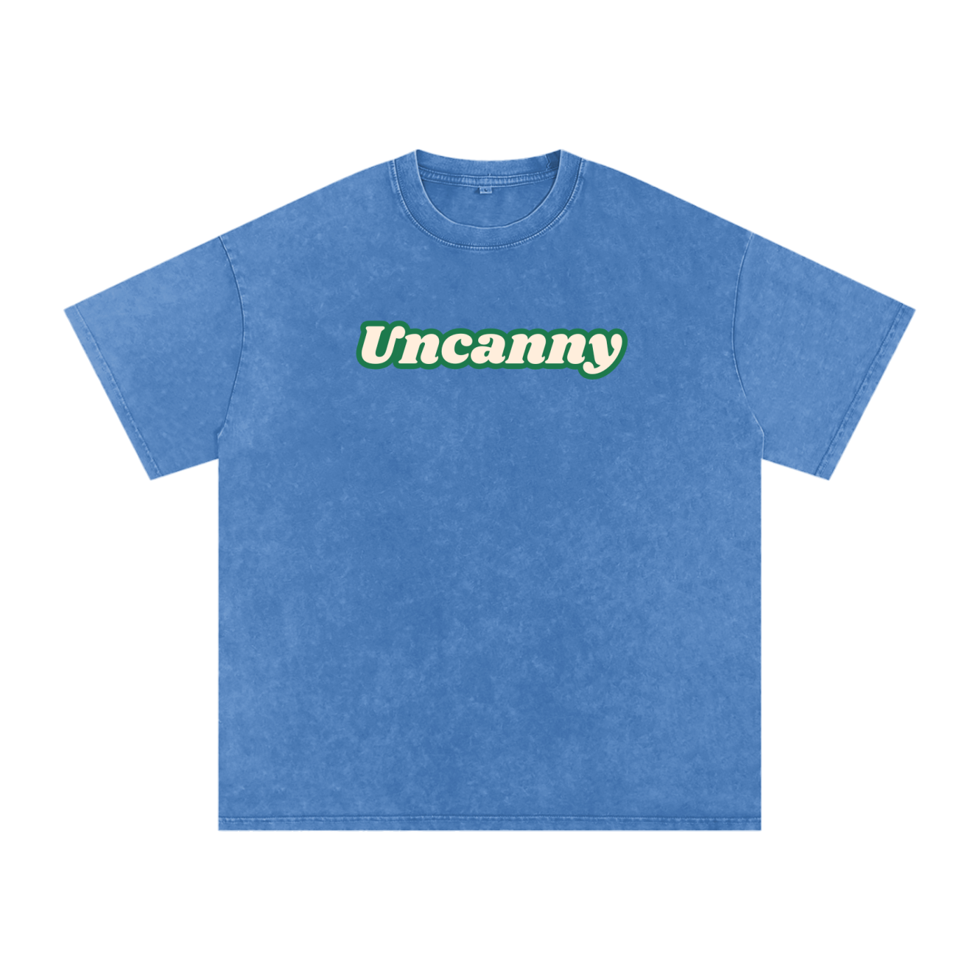 UNCANNY Snow Washed Oversized Cotton T-Shirt