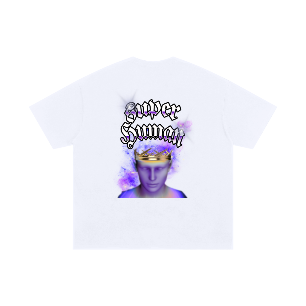 SUPER HUMAN Unisex Oversized Cotton T-Shirt