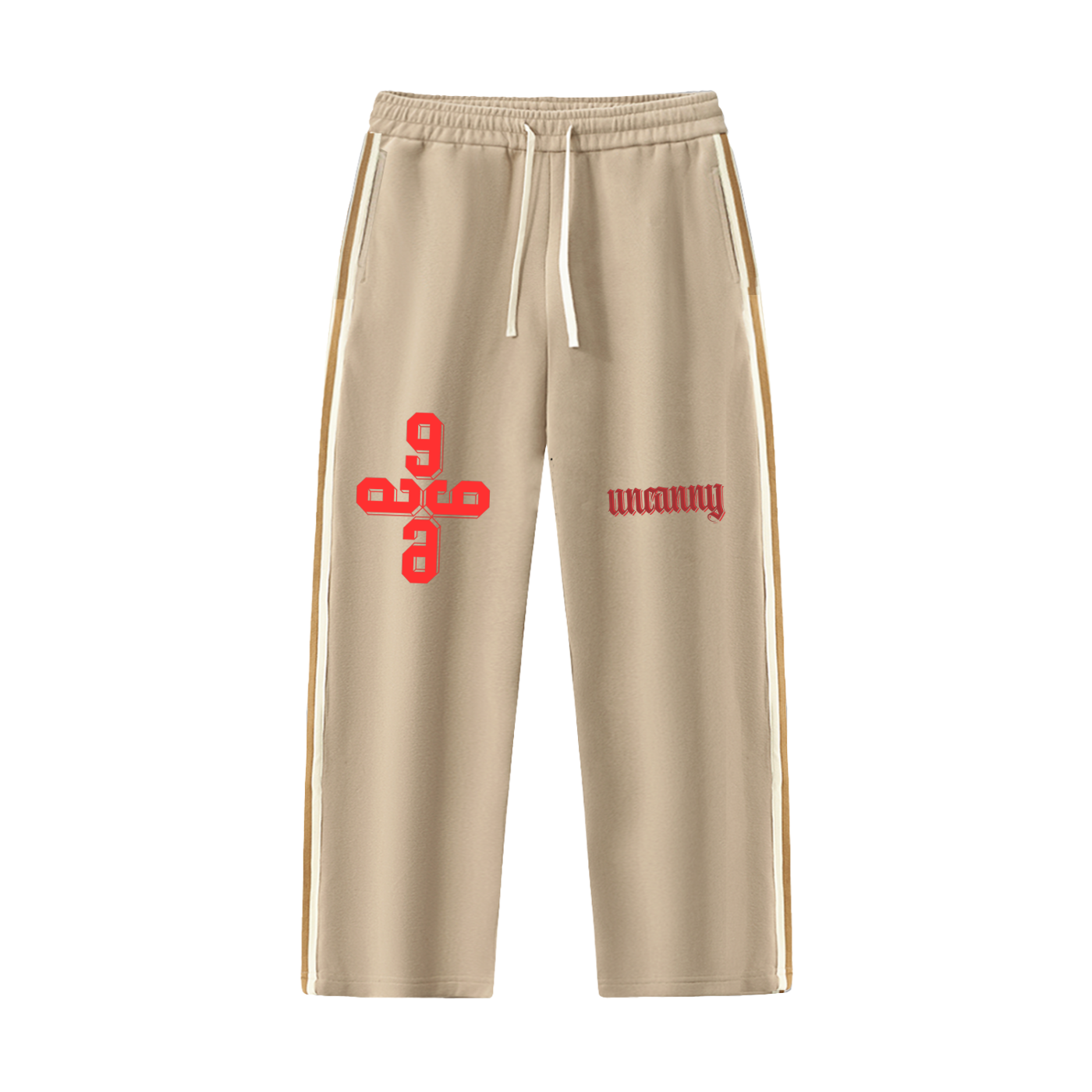 N9NE Side-Stripe Straight-Leg  Pants
